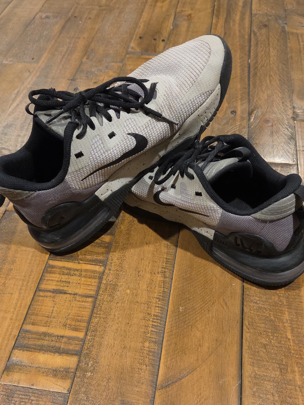 Nike Gray and Black Men's Running Sneakers